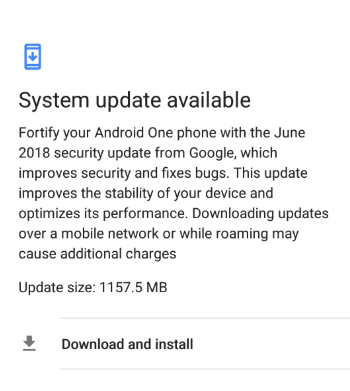 Actualización Android 8.1