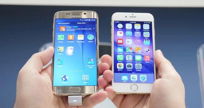iPhone6 vs Samsung Galaxy S6 Edge