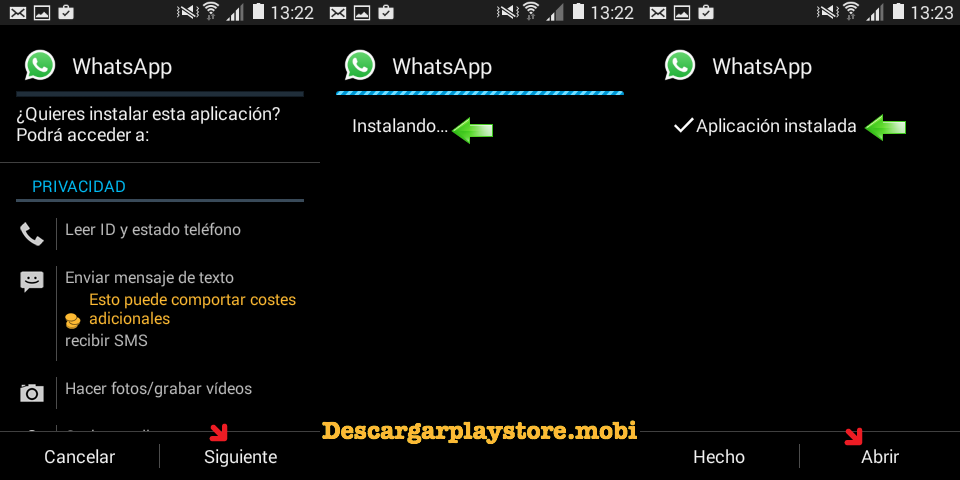 Instalar whatsApp
