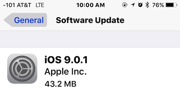 Apple Actualización iOS 9