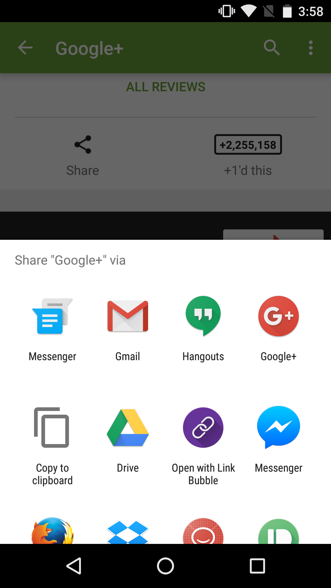 Pantalla Messenger para Android
