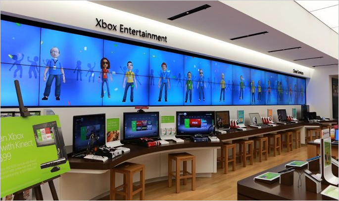 Tienda Microsoft Interior