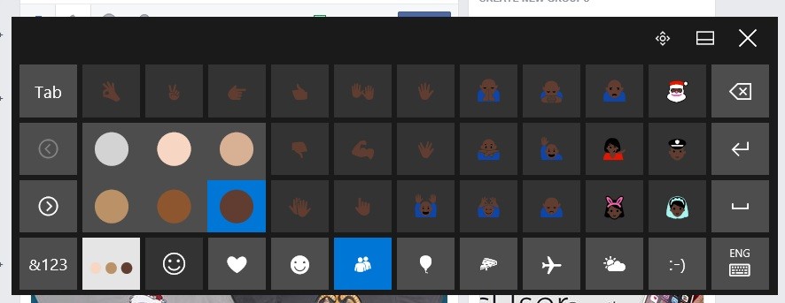 Emoticonos Windows 10