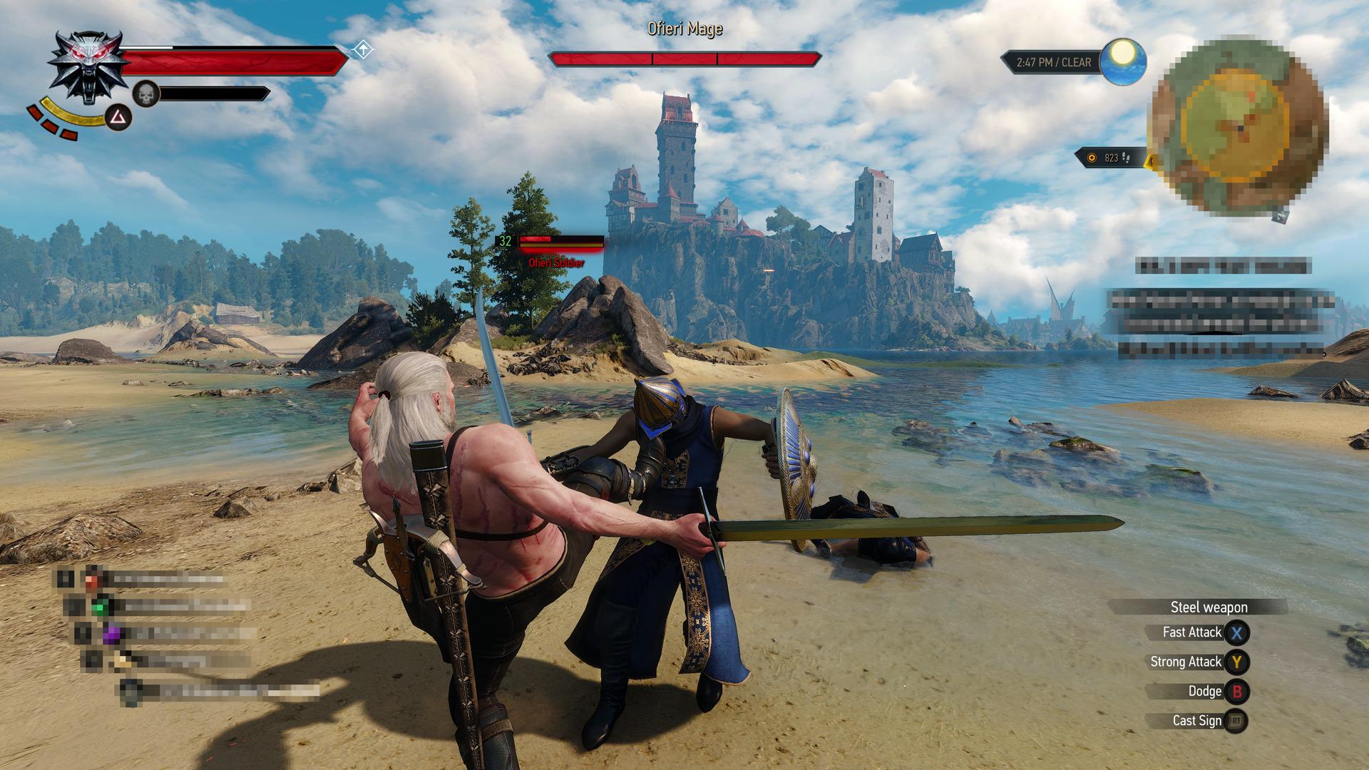 Pantalla The Witcher 3