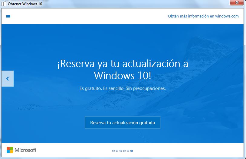 Actualizacion a Windows10