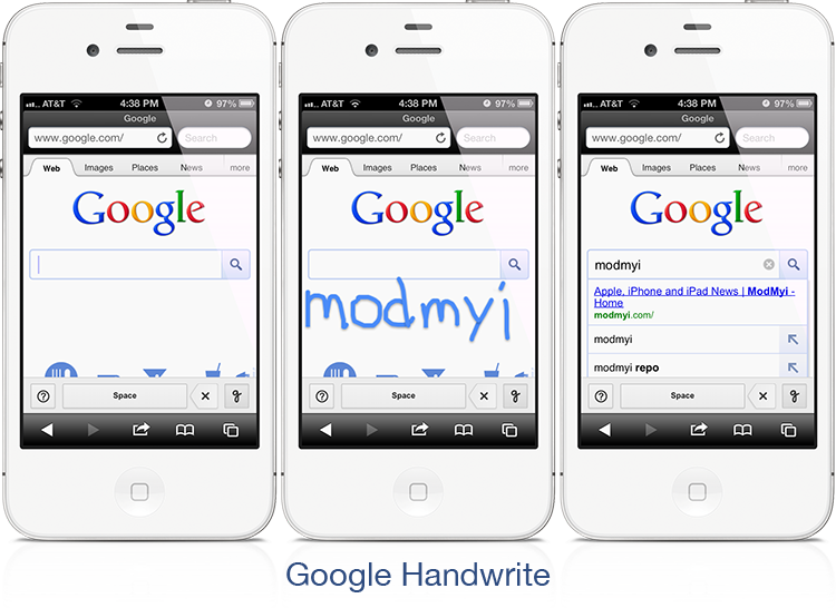 Google Handwriting Aplicación