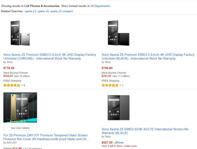 Sony Xperia Z5 Premium Amazon
