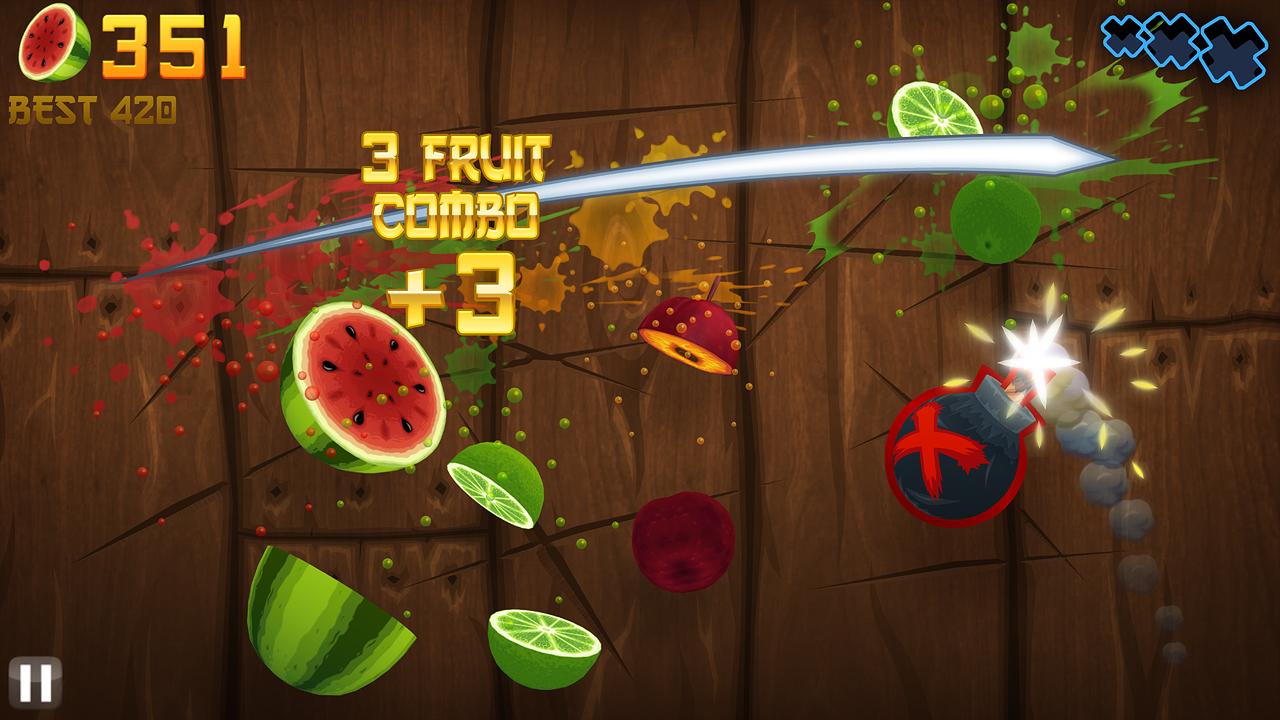 Fruit Ninja Pantalla