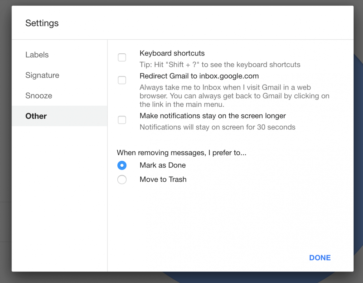 Gmail a Inbox