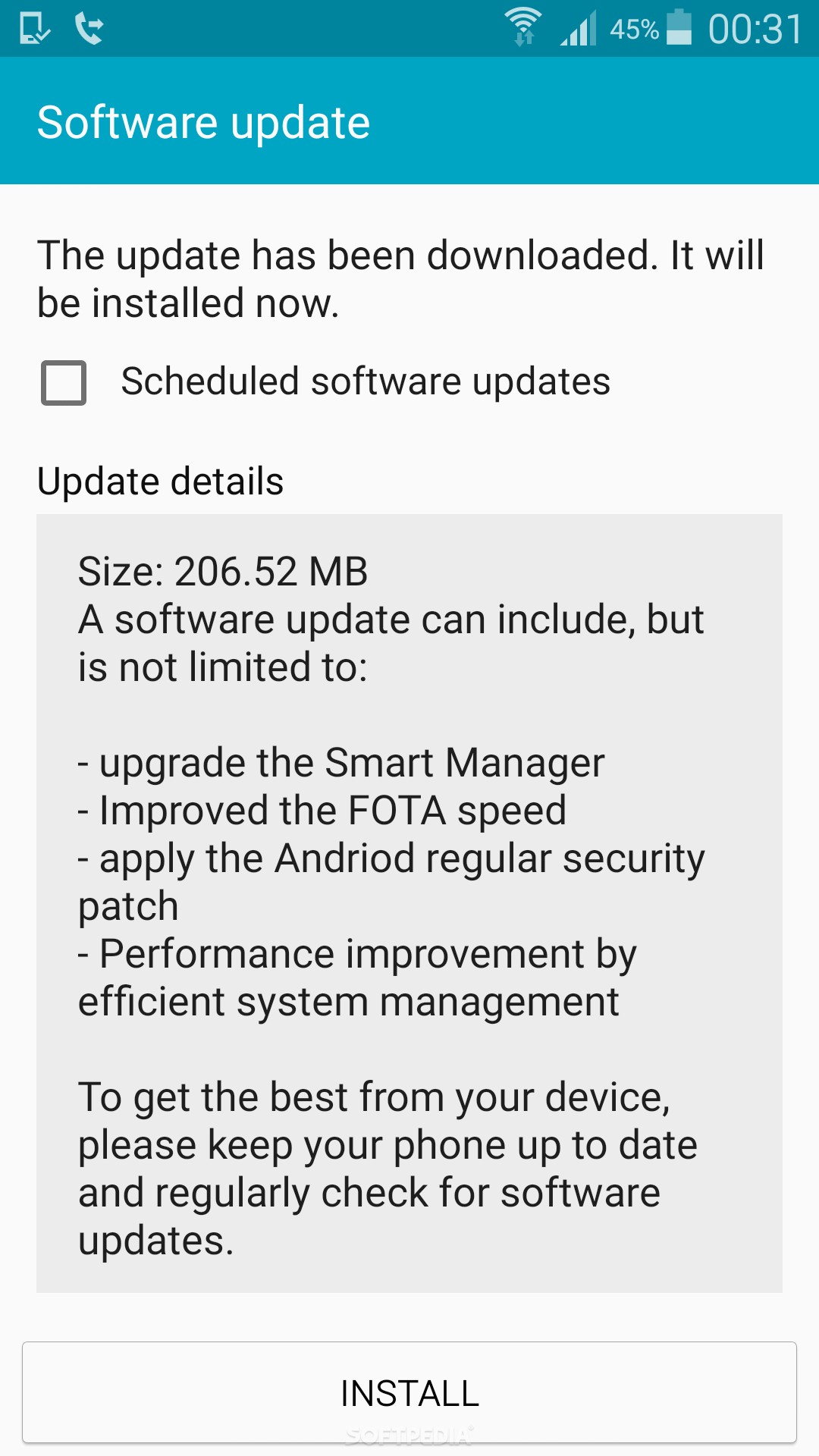 Actualización Seguridad Samsung Galaxy S5