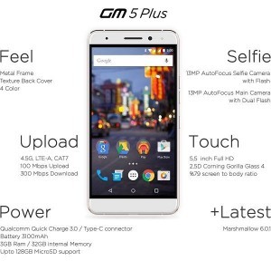 GM 5 Plus android one 2