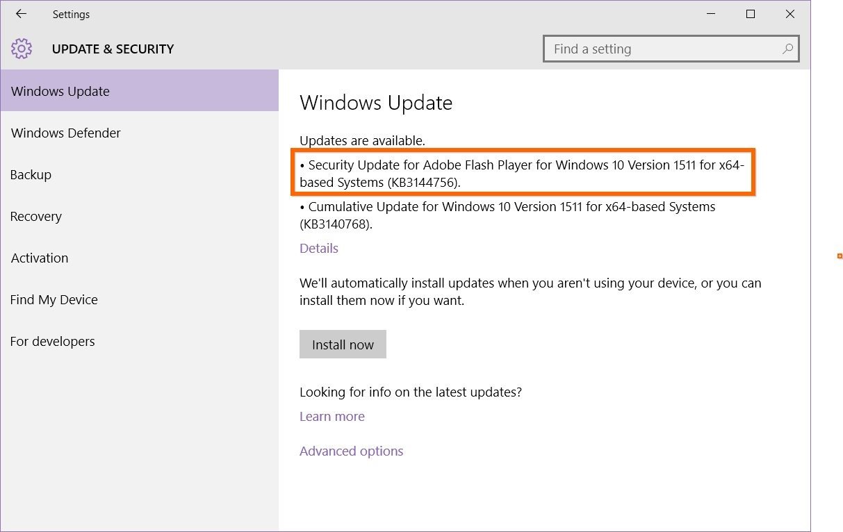 Windows 10 Actualización Emergencia