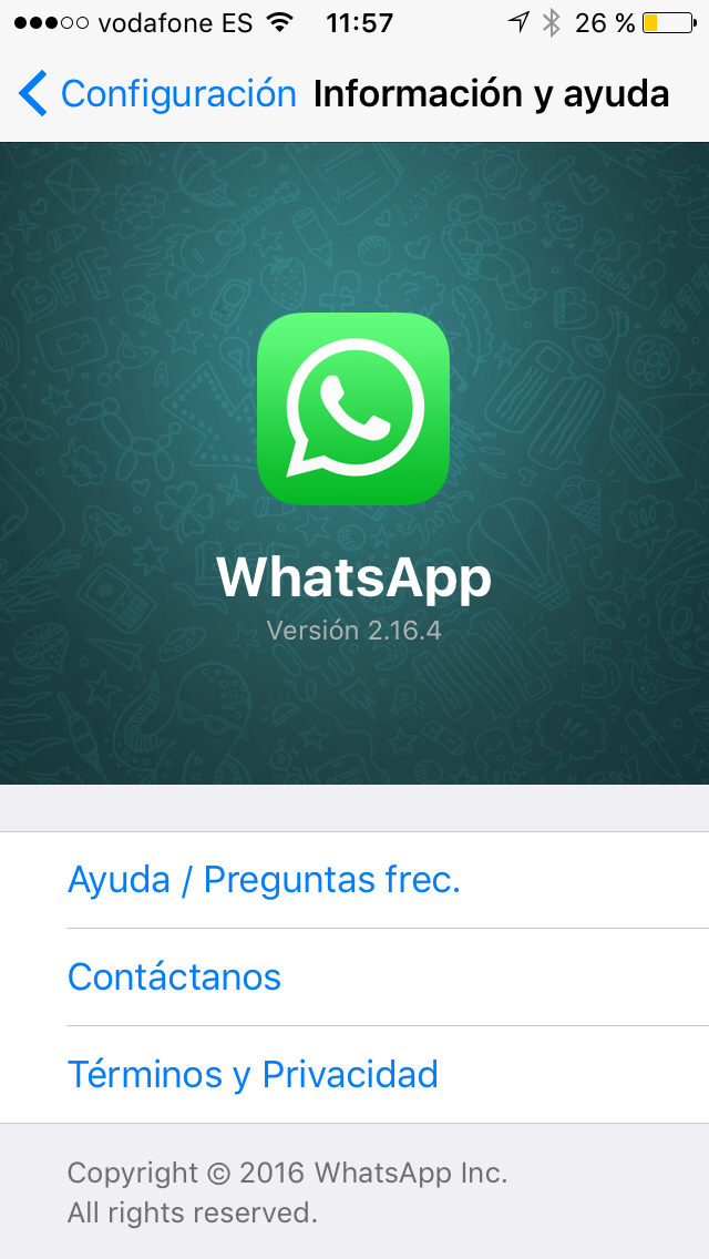 Whatsapp iOS Error