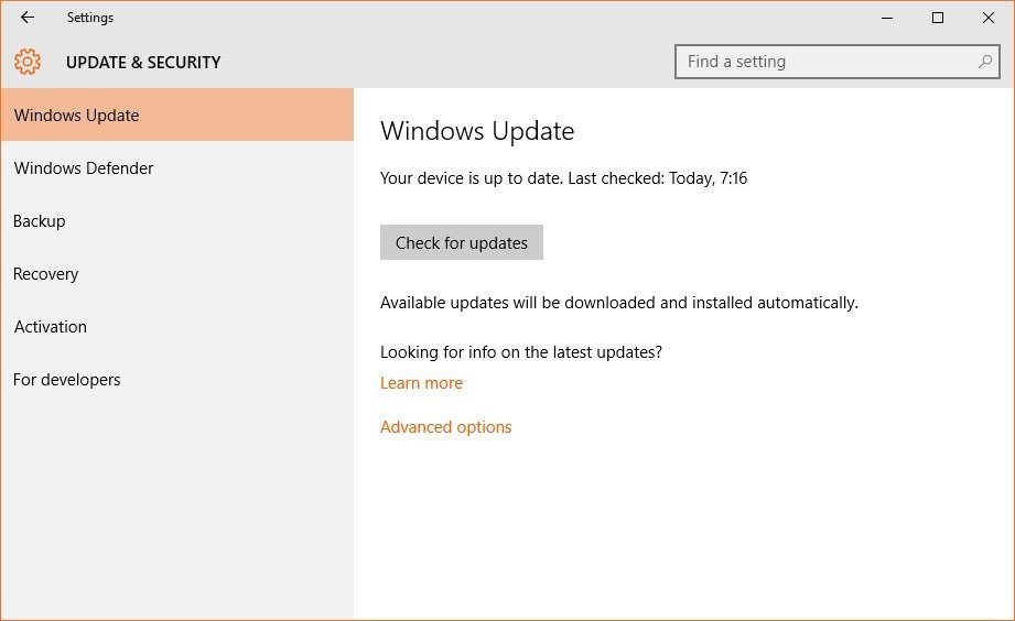Windows 10 Actualización mayo 2016